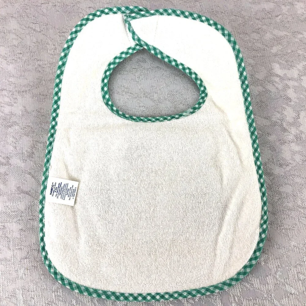 Hamco “I Love My Grandma” and “I Love My Grandpa” Unisex Applique Baby Bib Set